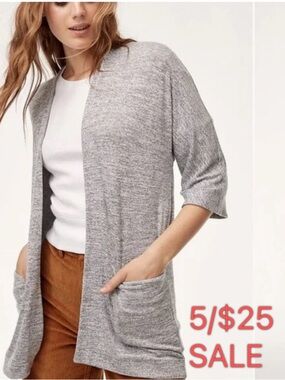 Aritzia Wilfred Free Zlata Sweater Grey Size Small 5/$25 Sale